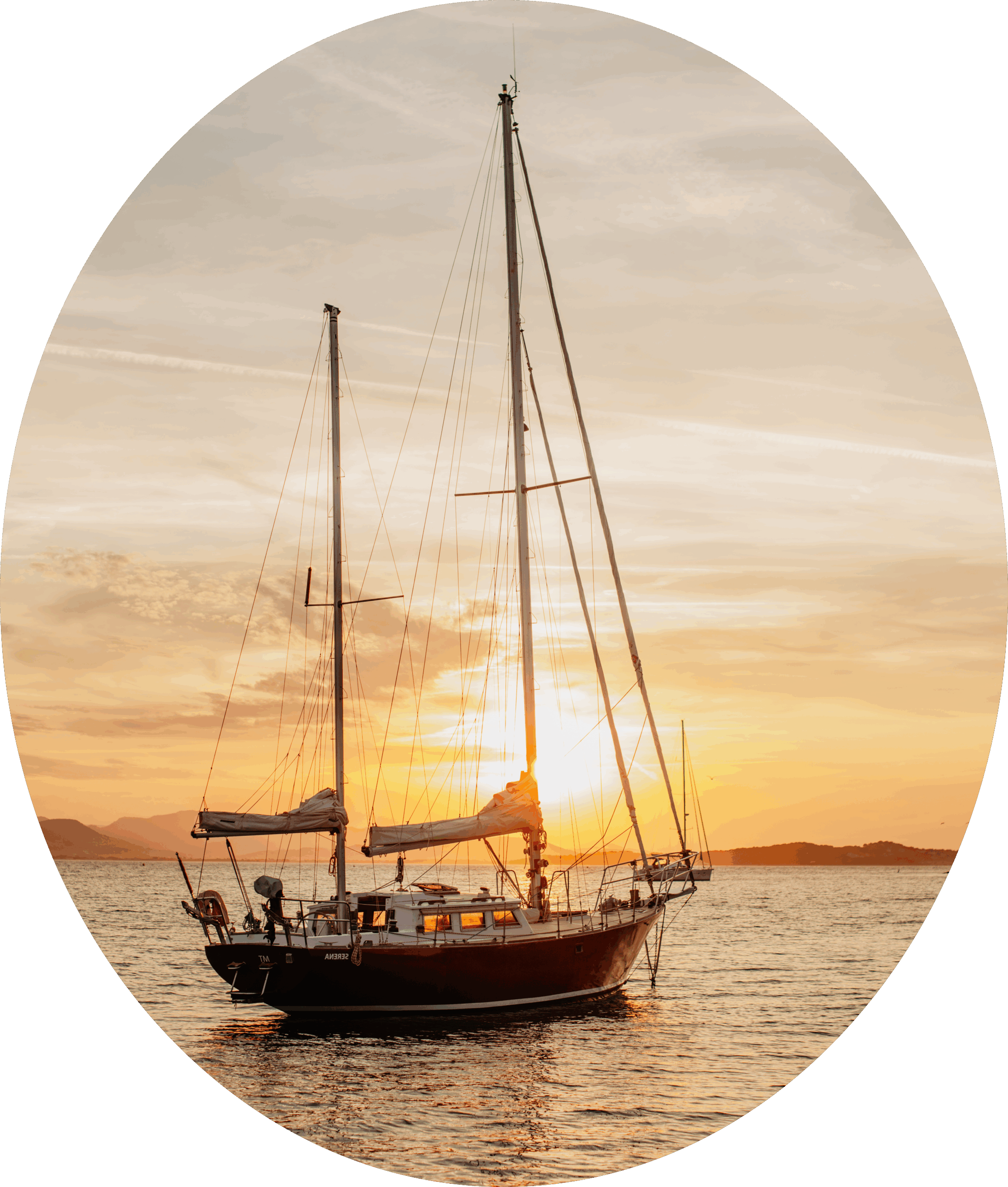 Sailboat that depicts the way in uncharted waters. Sun is rising in the background. New day, new market. Learn all about it.