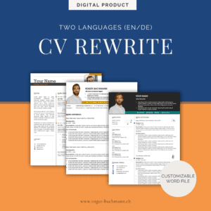 Swiss Life Sciences CV Rewrite in English & German